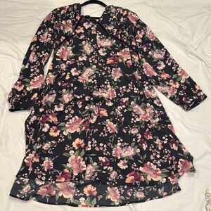 Gal Meets Glam Floral Long Sleeve Dress